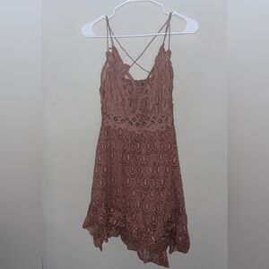 Pink free people fairy dress